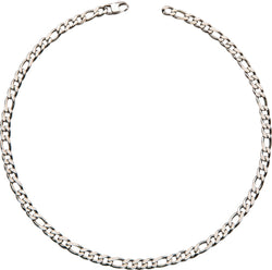 Unique & Co Mens Steel Bracelet Figaro Chain LAK182