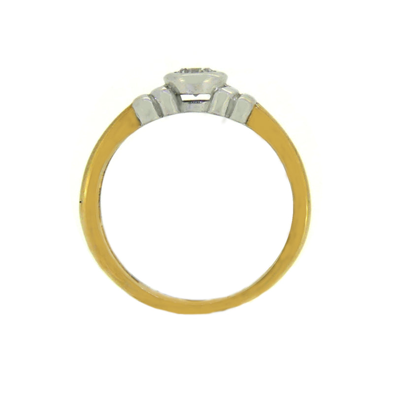 Solitaire Diamond Ring Diamond 9ct Yellow Gold profile