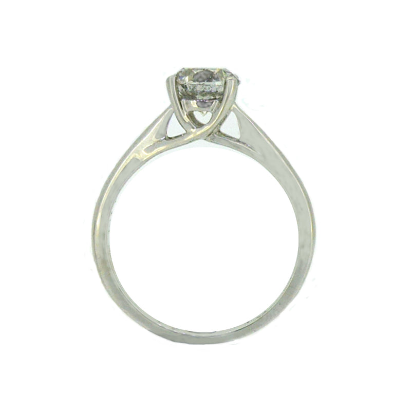 Solitaire Diamond Engagement Ring 1.11ct 18ct White Gold
