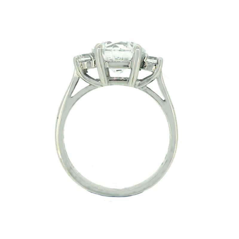 Sterling Silver 3 Stone CZ Dress Ring SH575L