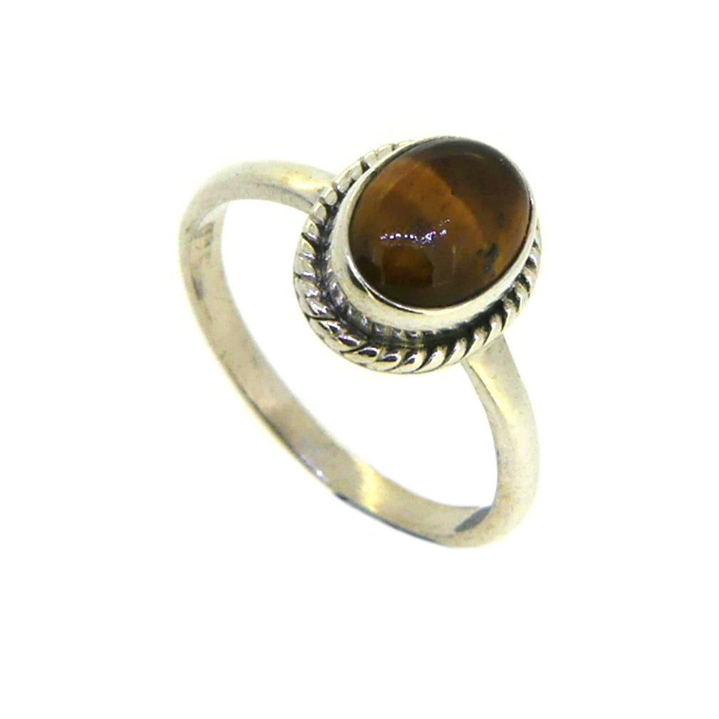 Sterling Silver Tiger's Eye Ring