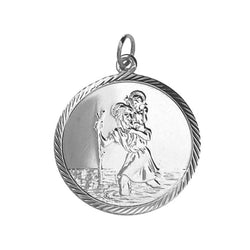 saint-christopher-silver-diamond-cut-pendant