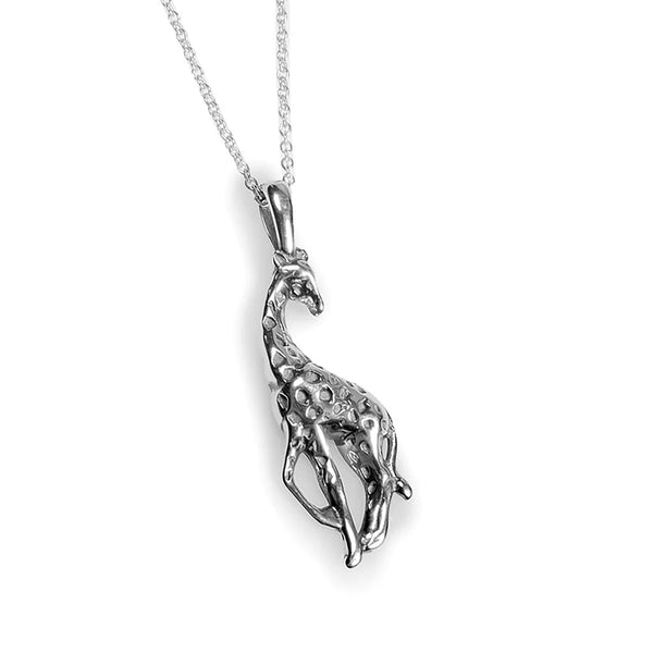 Henryka Giraffe Necklace in Silver