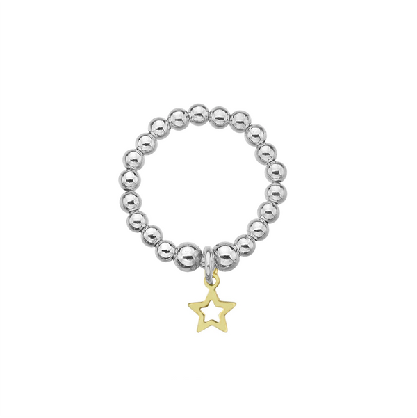 Dollie Jewellery Mini Gold Star Ring R0061