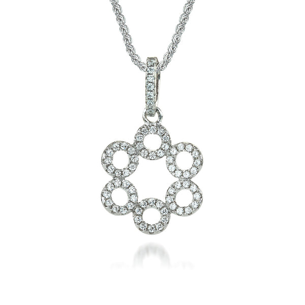 Real Effect Flower Necklace RE18904CZ