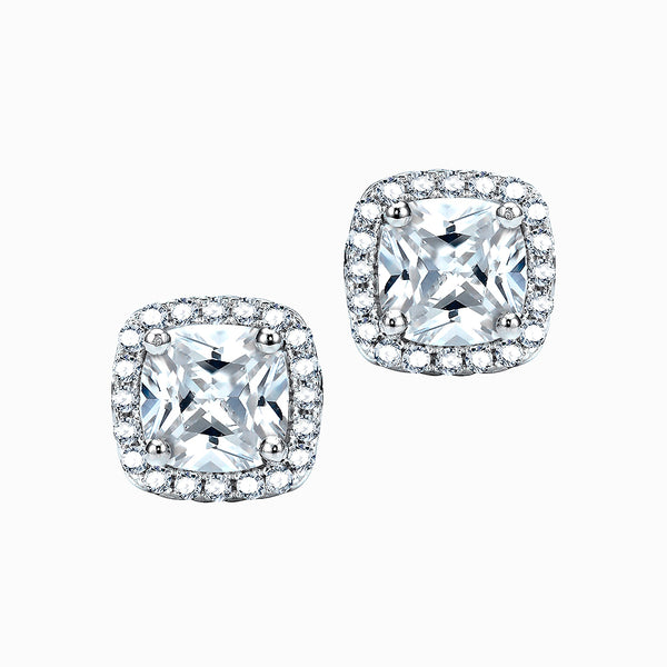 The Real Effect Luce Cushion Stud Earrings RE23604