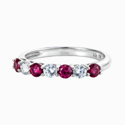 Real Effect Red CZ Eternity Ring RE26564RB