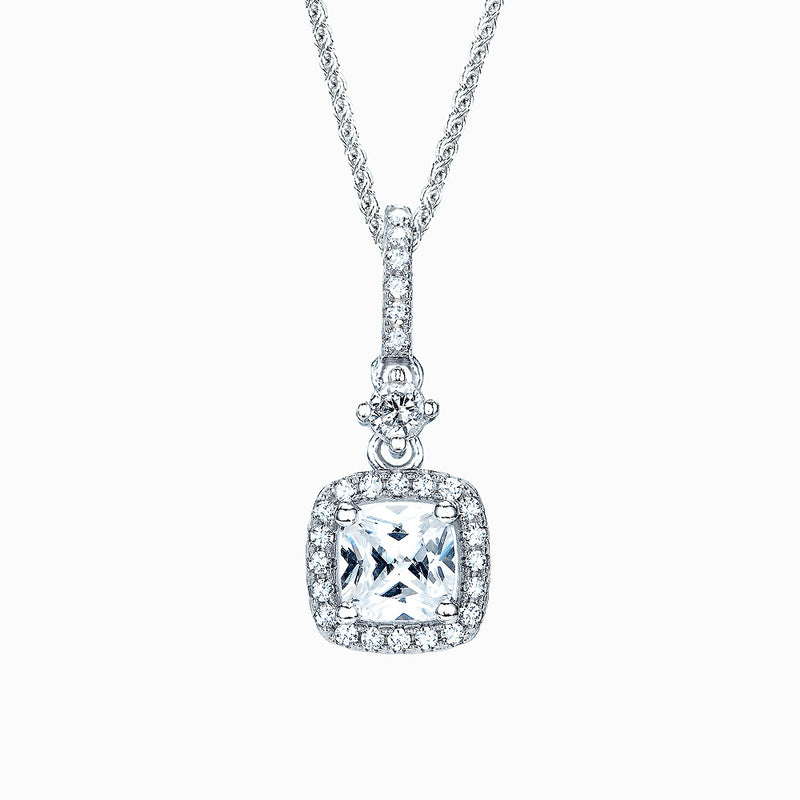 The Real Effect Luce Cushion Halo Necklace RE30734