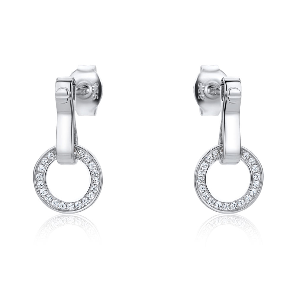The Real Effect Circle Drop Earrings RE43124