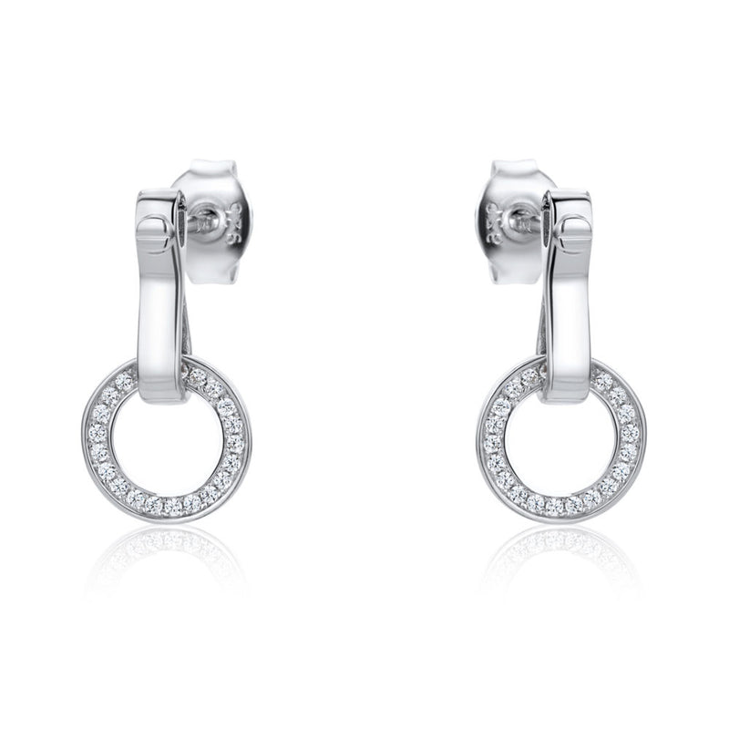 The Real Effect Circle Drop Earrings RE43124