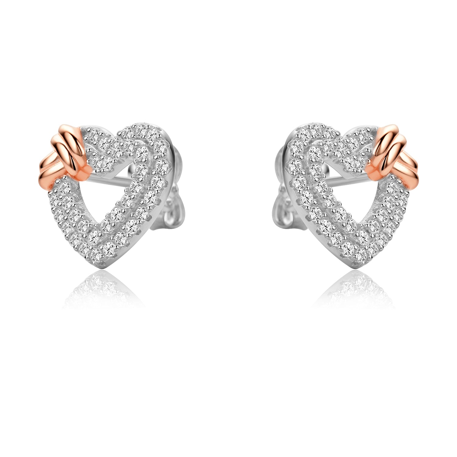 Real Effect Heart Earrings RE44504