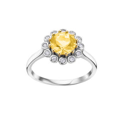 The Real Effect Yellow CZ Ring RE44744