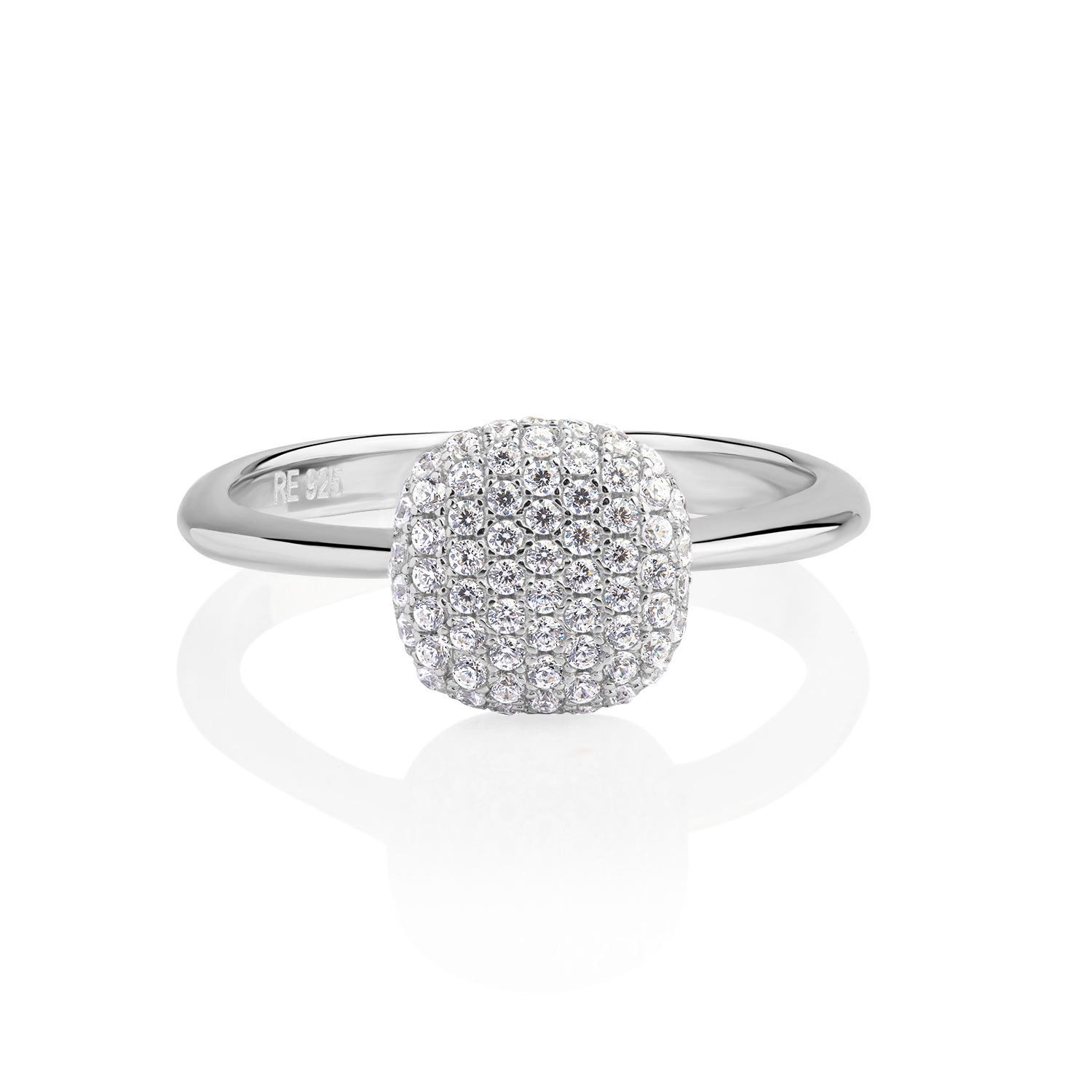 Real Effect Cushion Cluster Ring RE45144CZ