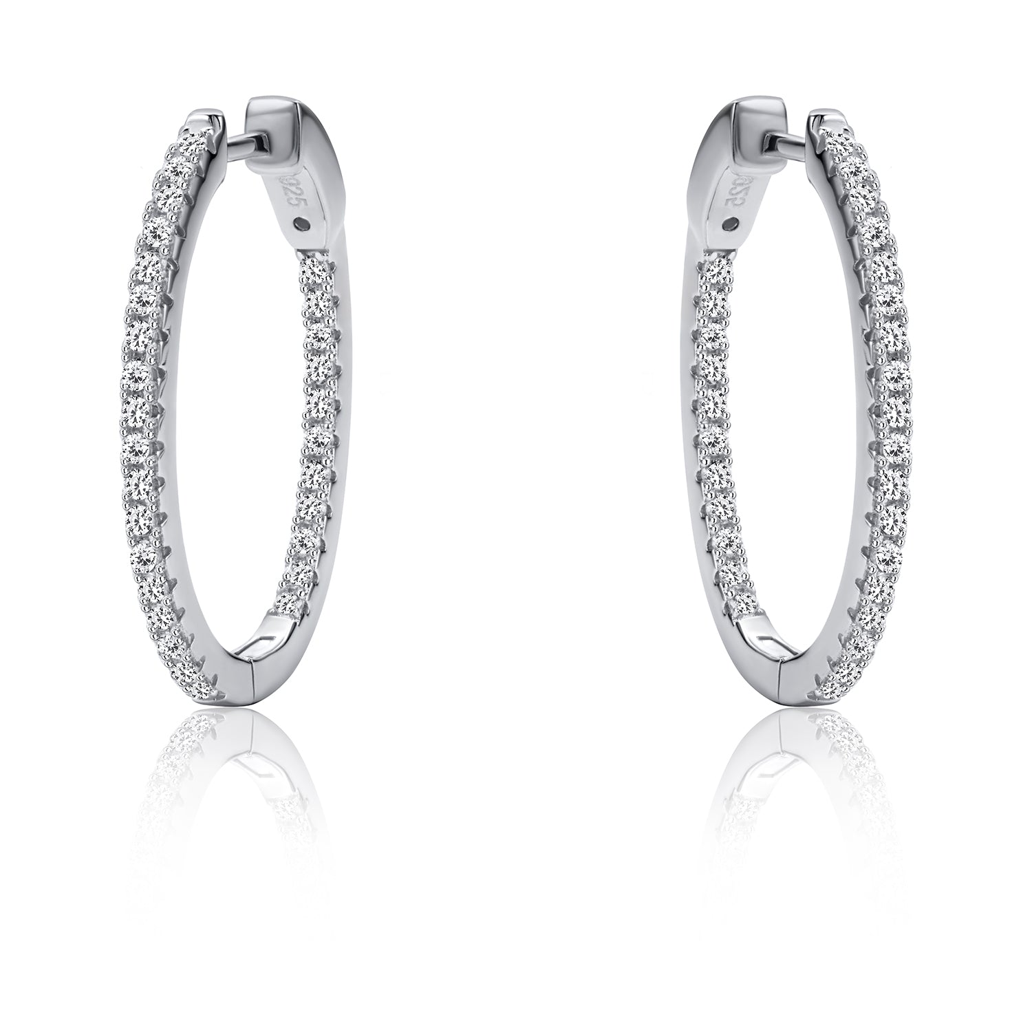The Real Effect CZ Hoop Earrings RE46224
