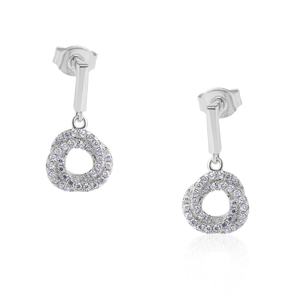 The Real Effect Knot Drop Earrings RE47754