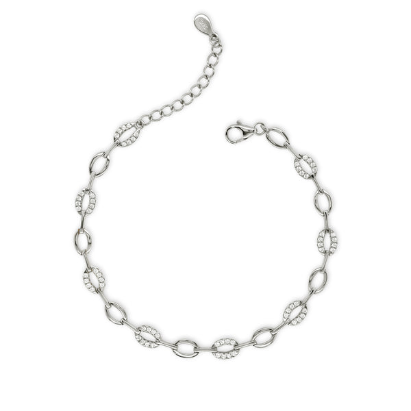 The Real Effect Silver  CZ Bracelet RE51324