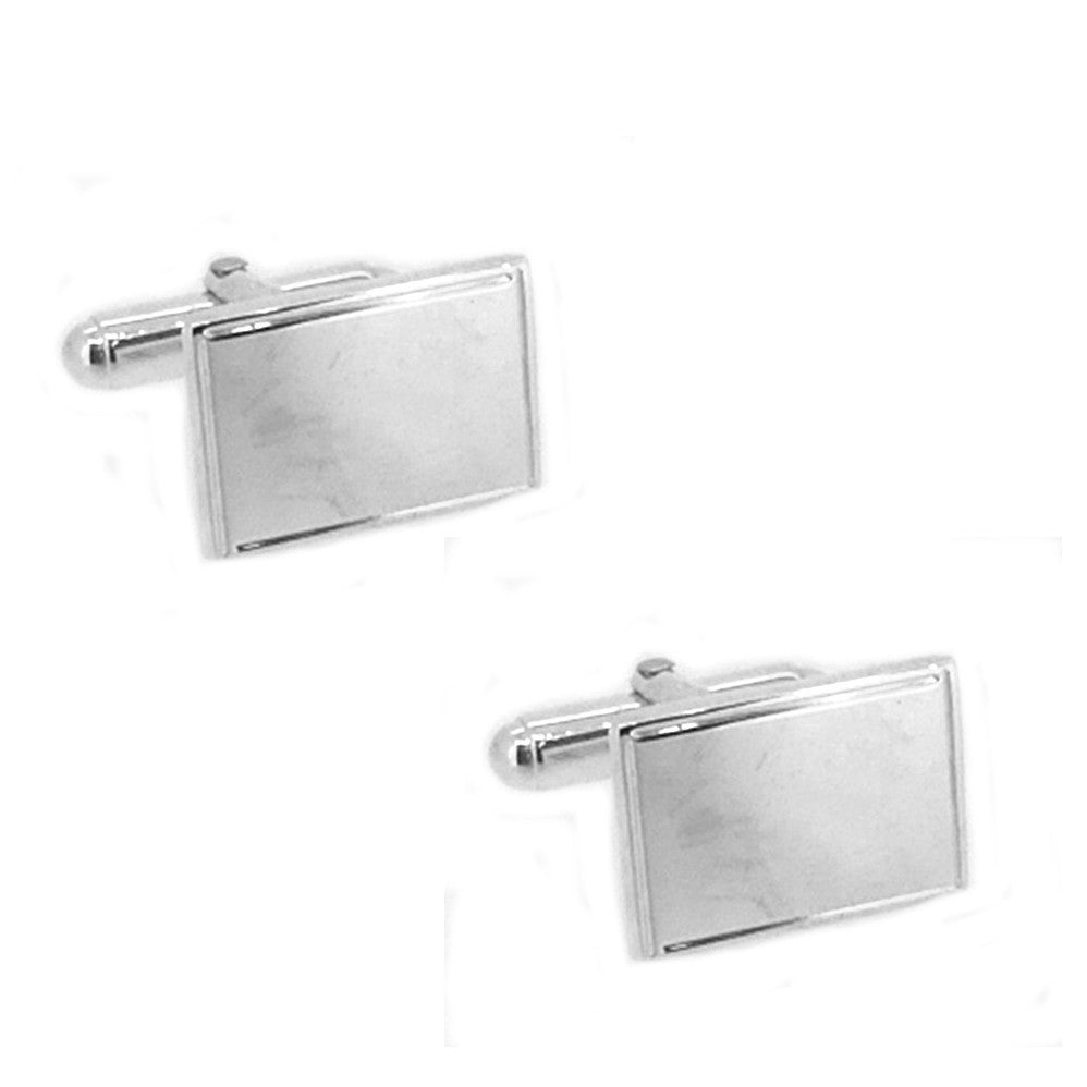 Sterling Silver Rectangular Cufflinks