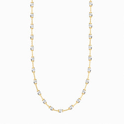 The Real Effect Italian Silver & Gold Plated Bead Necklace