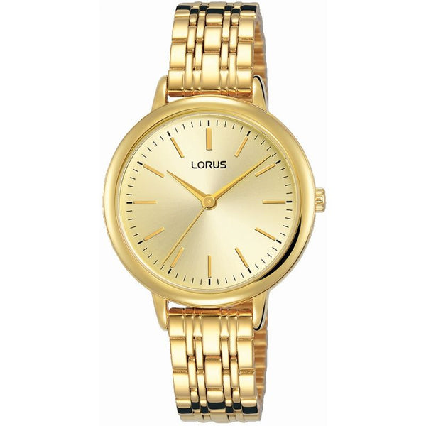 Lorus Ladies Gold Tone Bracelet Watch RG204QX9