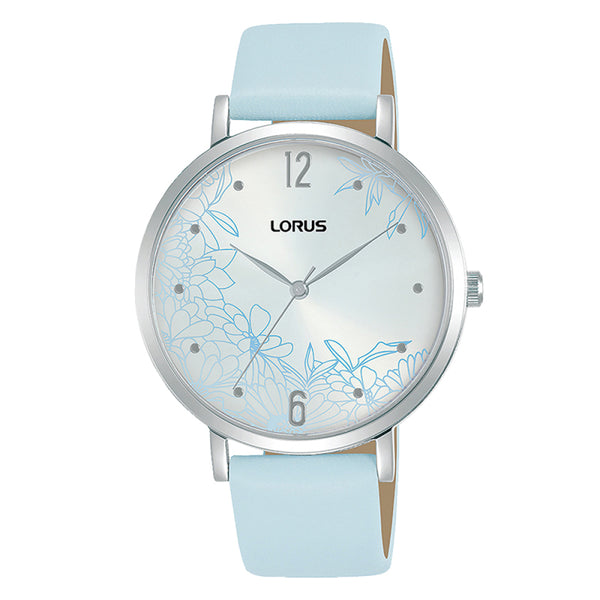 Lorus Ladies Leather Strap Watch with Decorative Dial RG297TX9