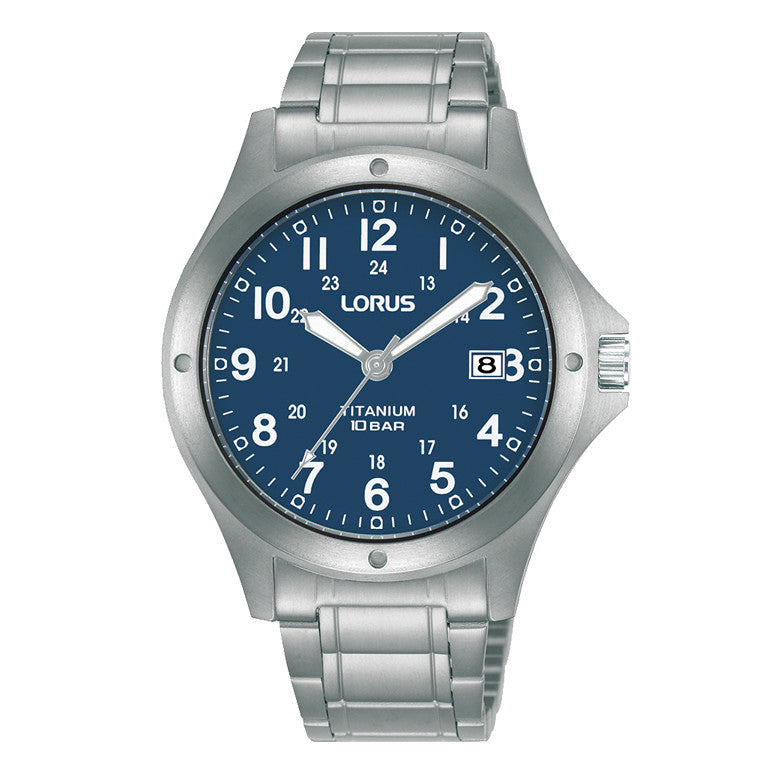 Lorus Men's Sports Titanium Bracelet Watch RG889CX9