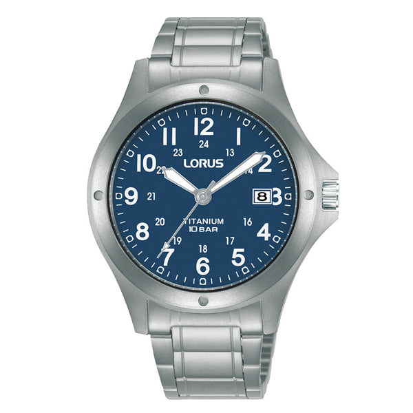 Lorus Men's Sports Titanium Bracelet Watch RG889CX9
