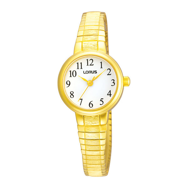Lorus Ladies Gold Tone Expanding Bracelet Watch RG236NX9