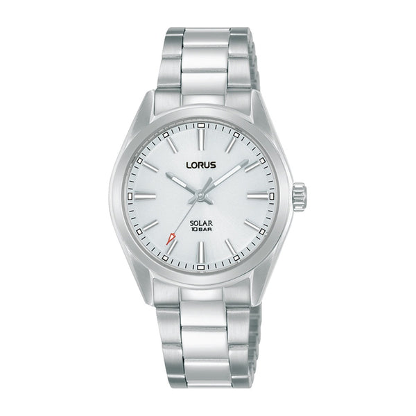 Lorus Ladies Solar Silver Tone Bracelet Watch RY503AX9