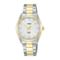 Lorus Ladies Solar Two Tone Bracelet Watch RY506AX9
