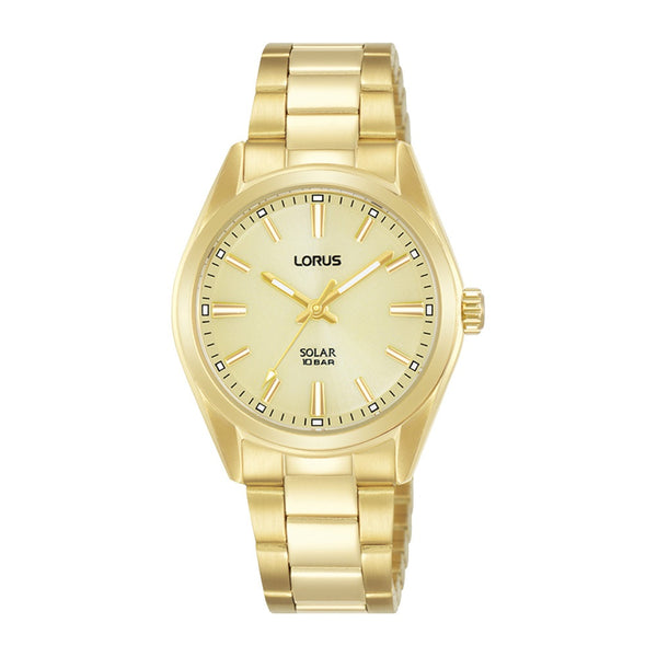 Lorus Ladies Solar Gold Tone Bracelet Watch RY508AX9
