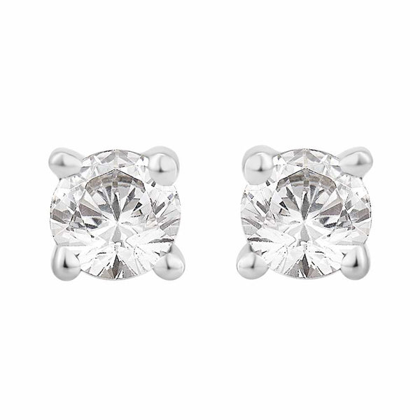 Diamond 0.30ct Stud Earrings 18ct White Gold