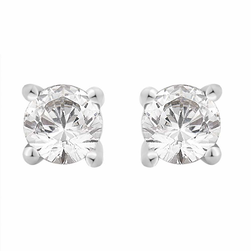 Diamond 0.62ct Stud Earrings 14ct White Gold