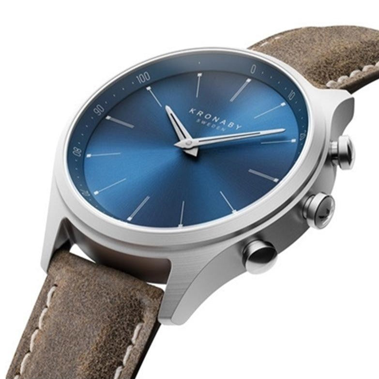 Kronaby Sekel 41mm Smart Hybrid Watch S3758/1 SIDE