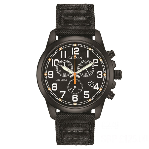 Citizen Eco Drive Men's Military Chronograph Watch AT0205-01E