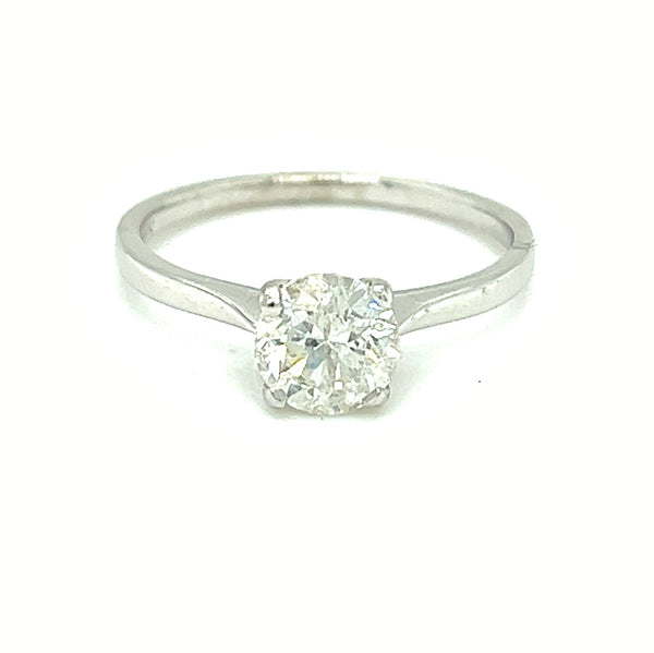 18ct White Gold Solitaire Diamond Engagement Ring 1.00ct