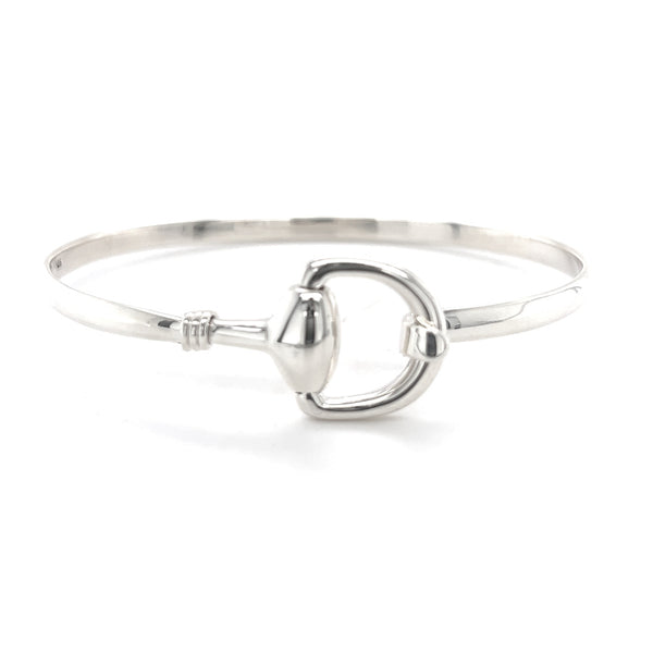 Sterling Silver Snaffle Bangle