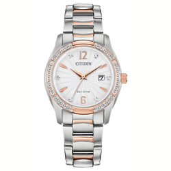 Citizen Eco Drive Ladies Silhouette Crystal Watch EW2576-51A