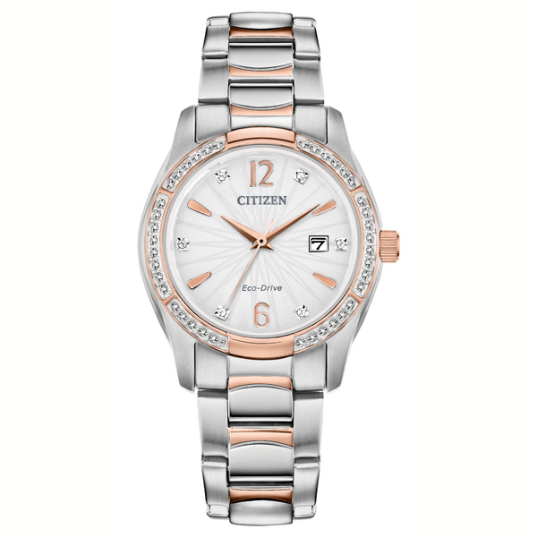 Citizen Eco Drive Ladies Silhouette Crystal Watch EW2576-51A