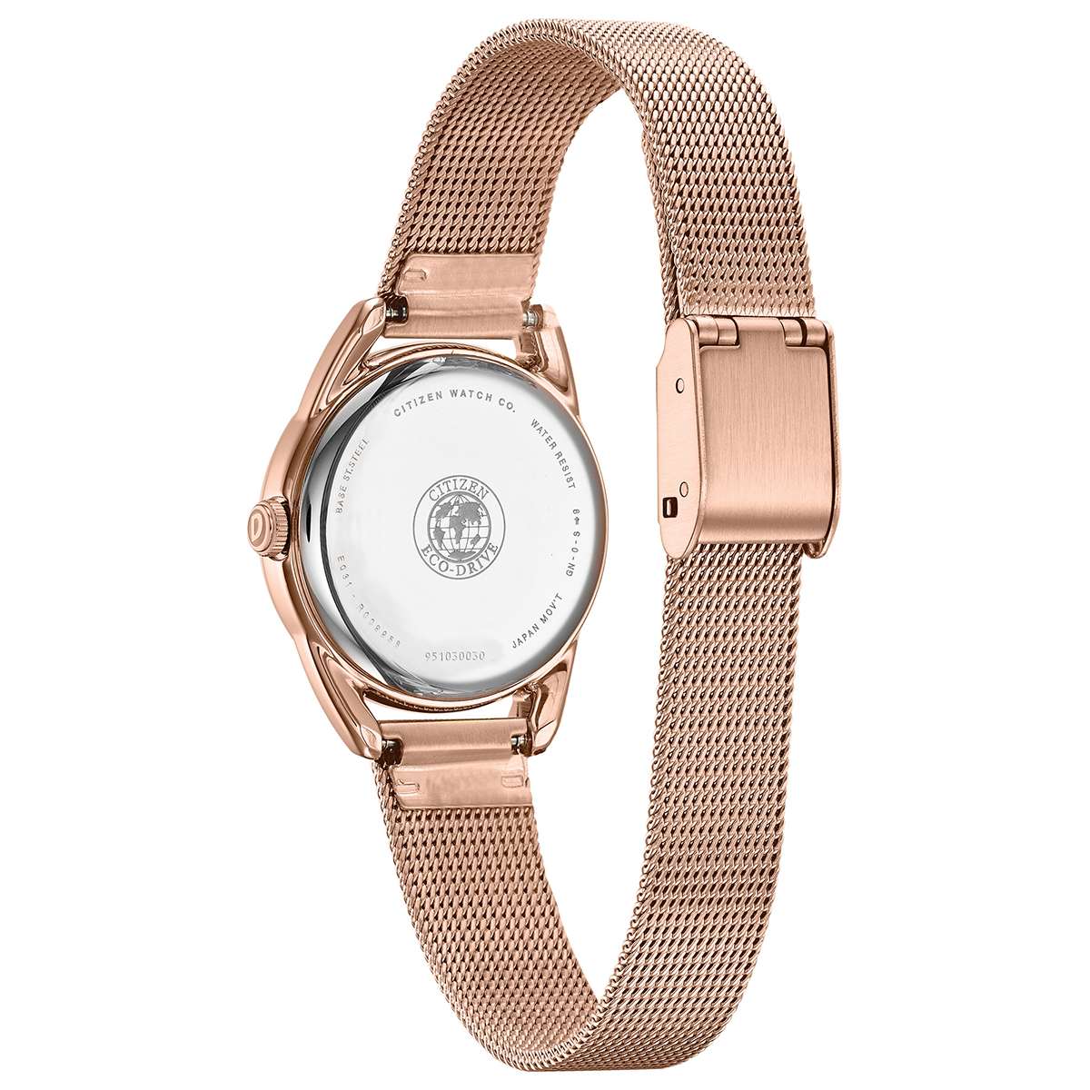Citizen Ladies Eco Drive Silhouette Mesh Bracelet Watch EM0683 55A Striacroft Jewellers