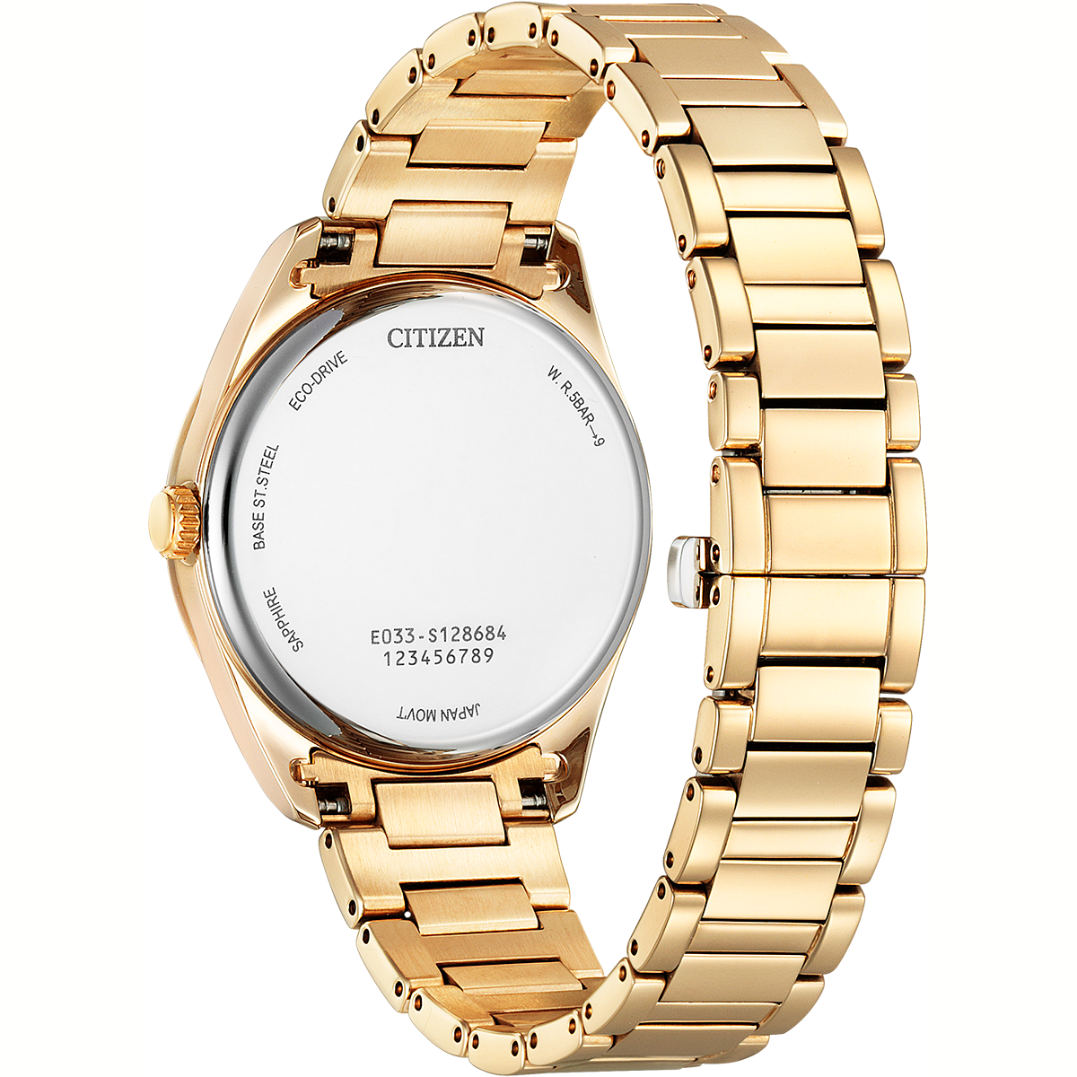 Citizen Ladies Eco Drive Arezzo Watch EM0973-55A rear