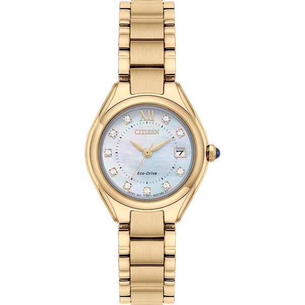 Citizen Ladies Eco Drive Silhouette Crystal Watch EW2543-85D