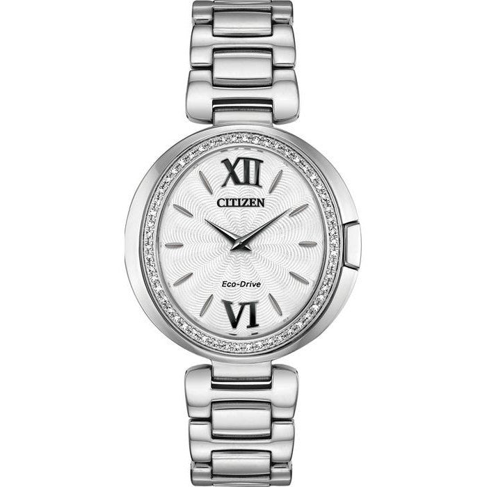 Citizen Ladies Eco Drive Capella Diamond Watch EX1500-52A