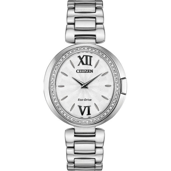 Citizen Ladies Eco Drive Capella Diamond Watch EX1500-52A