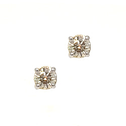 9ct Gold Diamond 0.48ct Stud Earrings