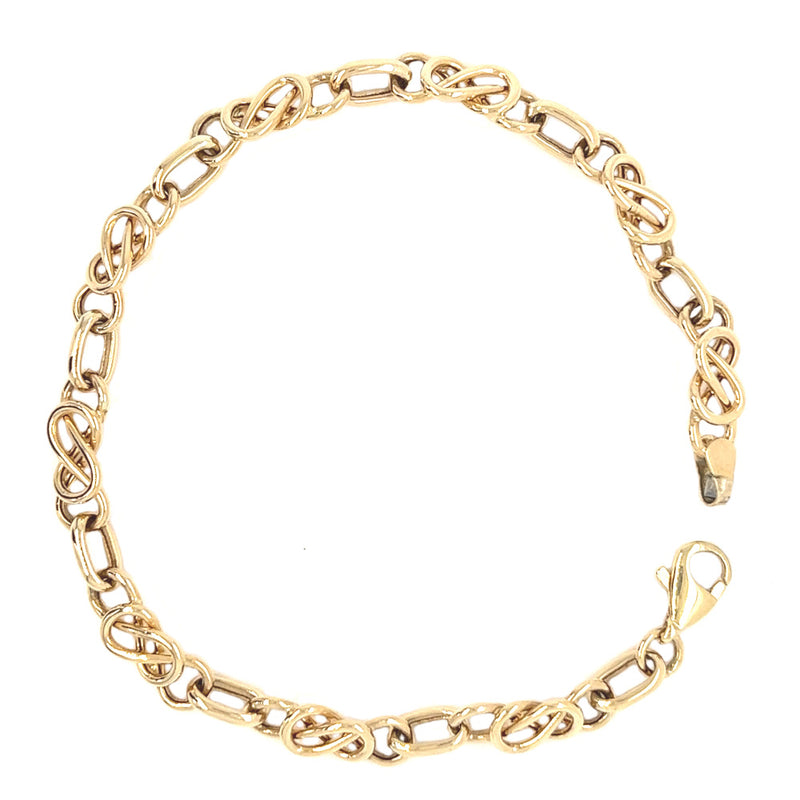 9ct Gold Celtic Knot Link Bracelet