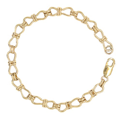 9ct Gold Infinity Knot Link Bracelet