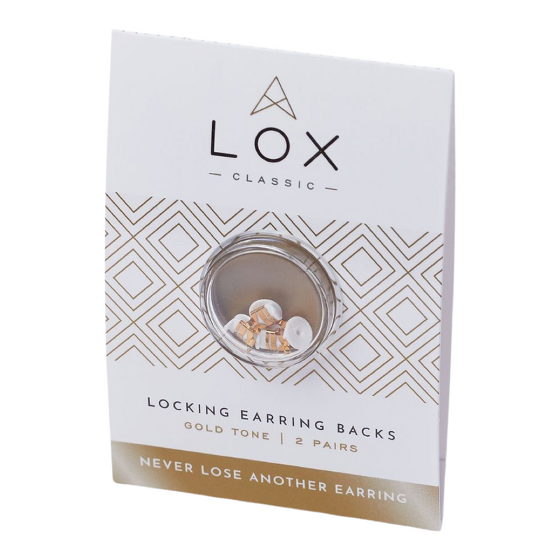 Lox Locking Earring Backs Gold Tone
