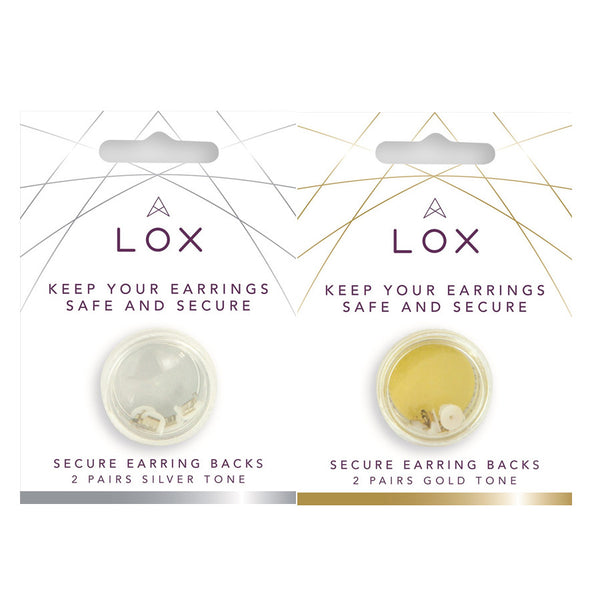 Lox LOX 2 Pair Gold Tone Locking Earring Backs - Jewellery from Faith  Jewellers UK