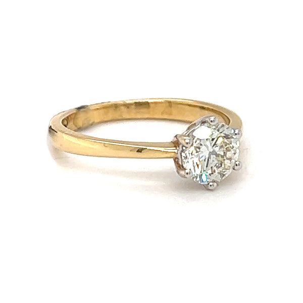 Solitaire Diamond Engagement Ring 1.00ct 18ct Yellow Gold