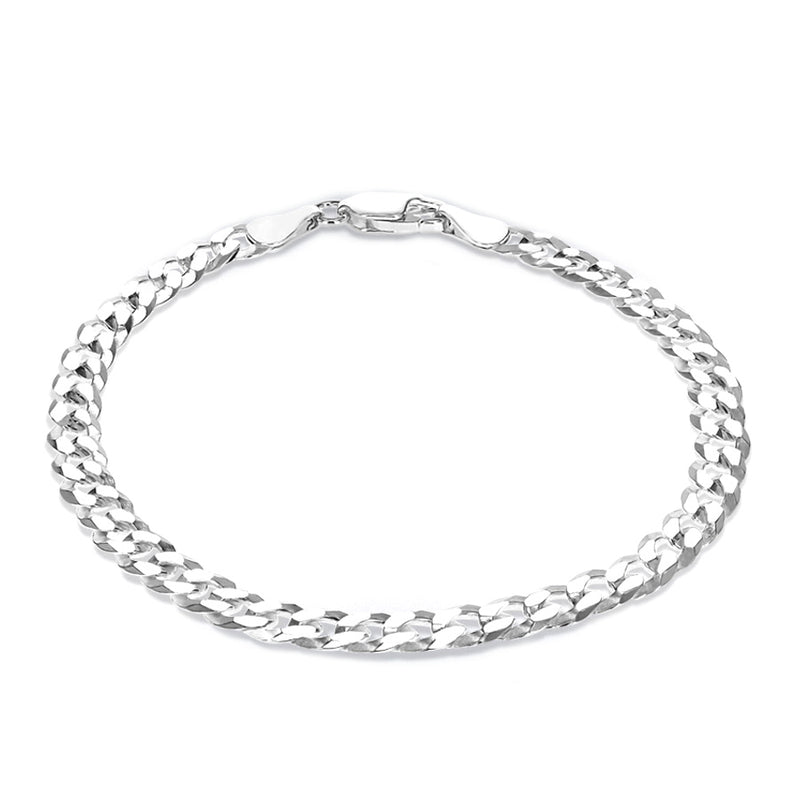 Sterling Silver Men's Curb Bracelet